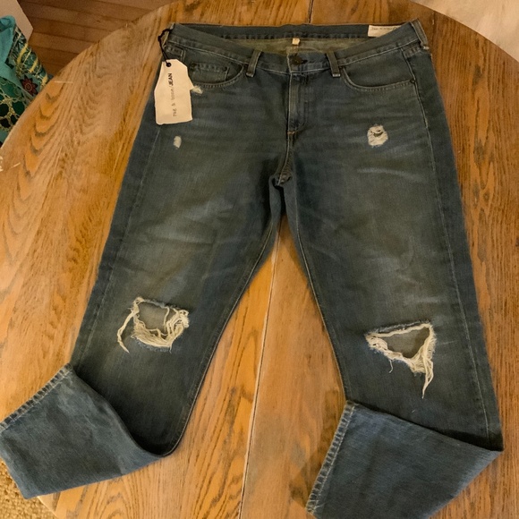 RAG & BONE distressed boyfriend jeans/NEW/30 - Picture 2 of 8